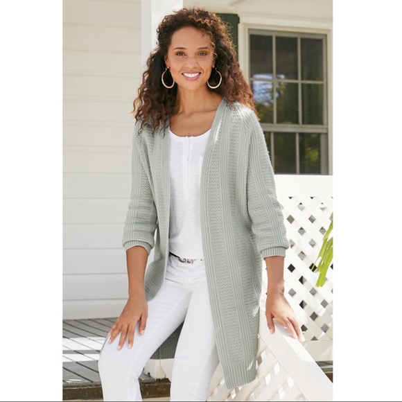 Soft Surroundings Sweaters - NWT Soft Surroundings Shoshanna Duster Cardigan